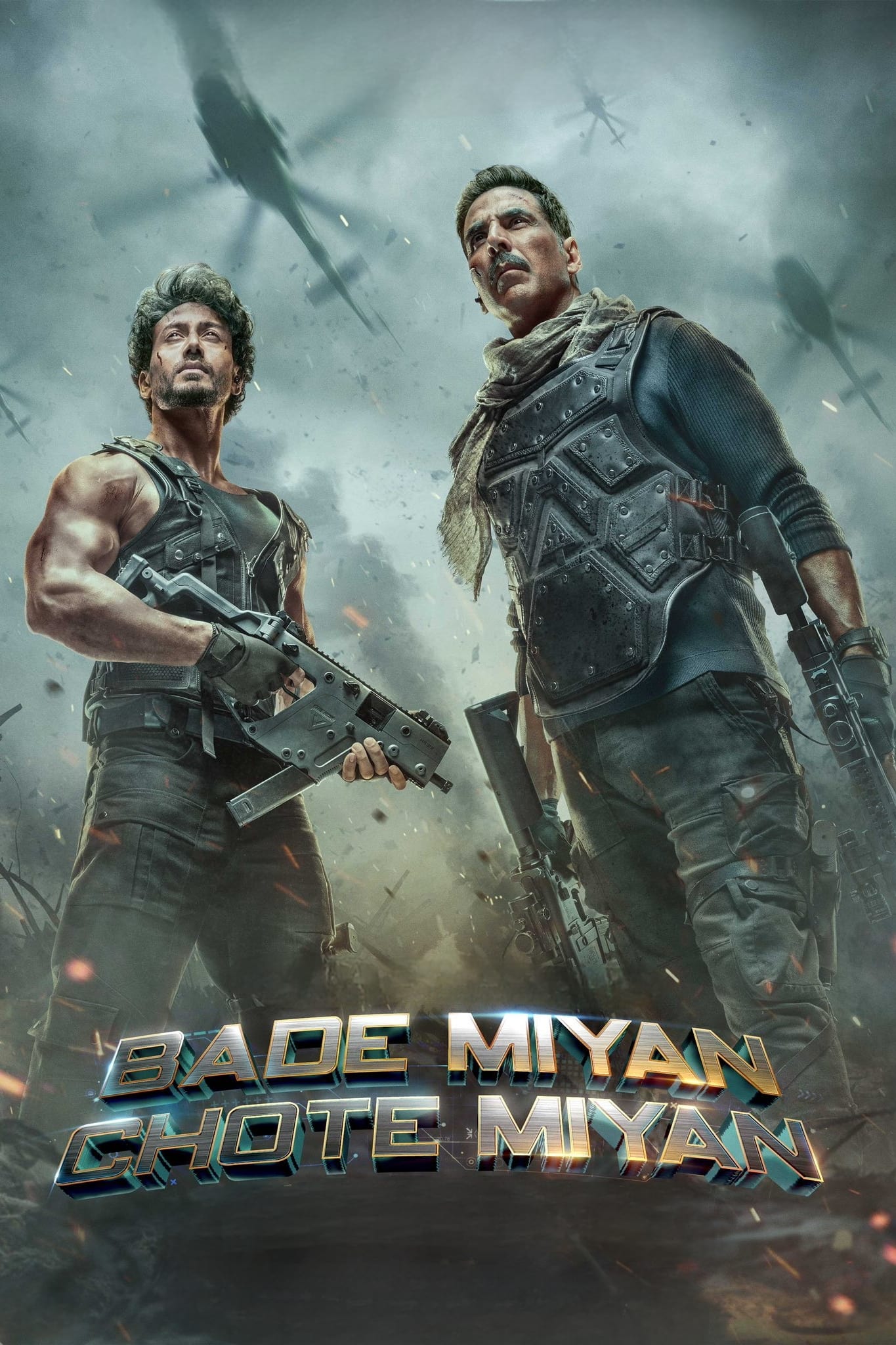 Poster for the movie "Bade Miyan Chote Miyan"